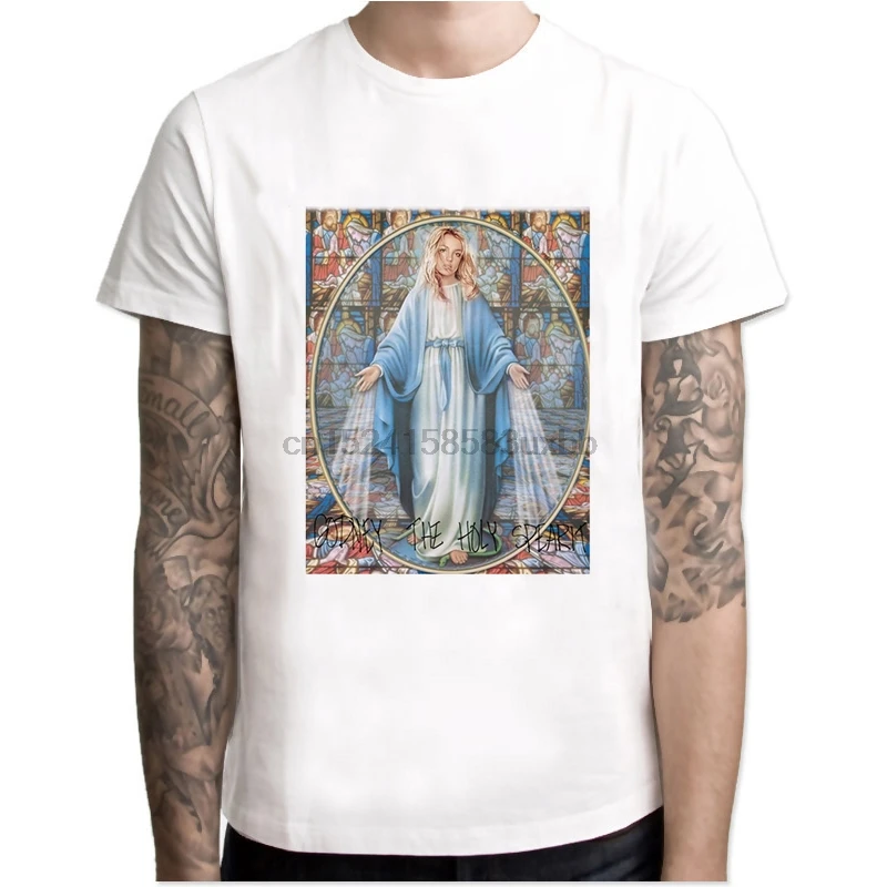 britney spears New Arrival 2019 Men Fashion Printed T-Shirt Short Sleeve Casual O-neck Tee Hipster Cool men t shirts |