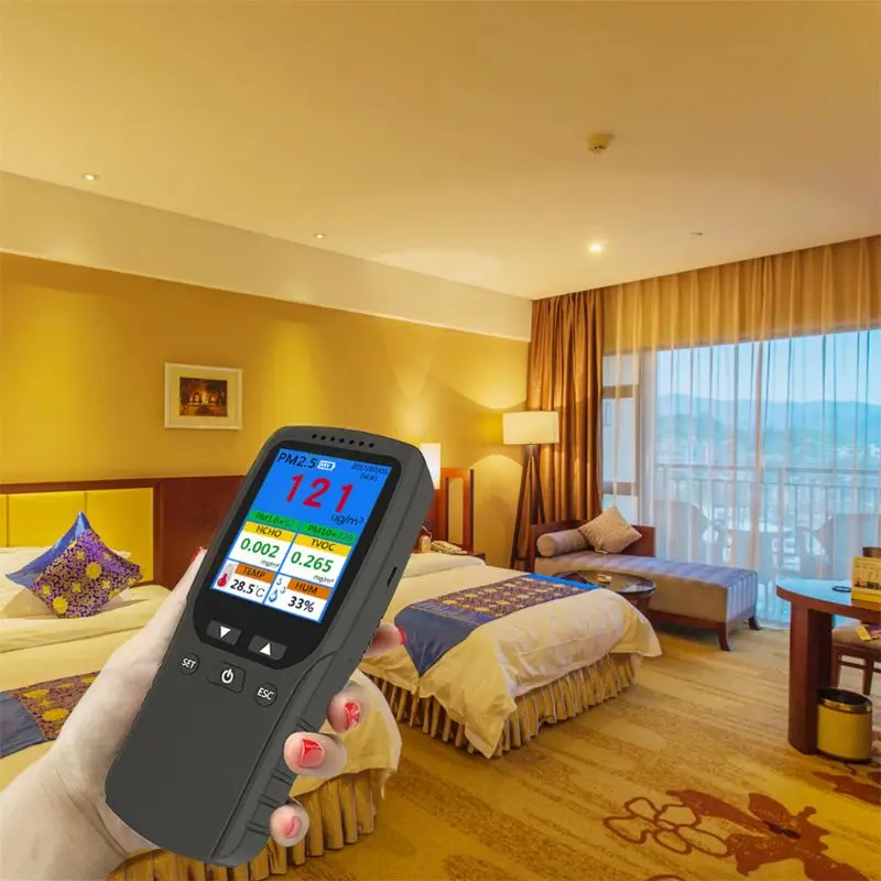 PM1.0 PM10 TVOC TEMP HUM AQI мульти тестовые данные для внутреннего наружного автомобиля 831F