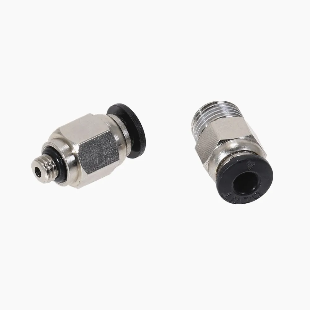 10 шт. PC4-M5 M6 01 02 03 пневматические фитинги PC4 Мужская резьба-M5 M6 1/8 1/4 3/8 к трубке push air трубка прямое соединение 4 мм