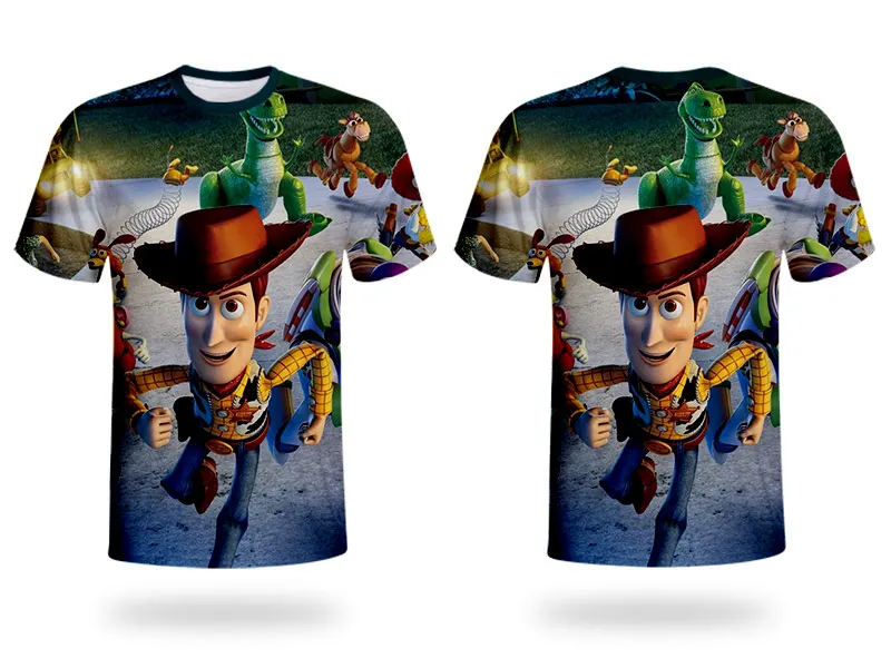 WHOSONG 3D Tshirt popular movie TOY STORY 4 funny cartoon children's clothing