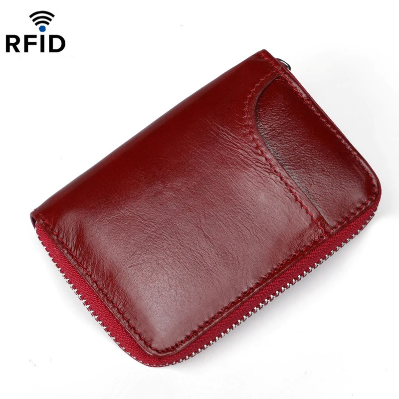 Волшебная рыбка, RFID, настоящая кожаная посылка, первый слой, кожа, мульти-карта, орган, карта, пакет, нейтральная молния, сумка для кредитных карт