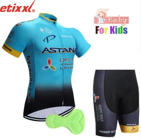 1 Унисекс девочки Pro Велоспорт Джерси Набор Ropa Ciclismo Велоспорт комплект для детей дышащая быстросохнущая велосипедная одежда для детей девочек - Цвет: 1