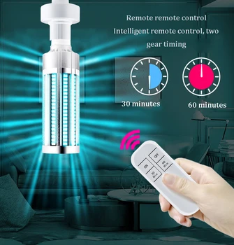 

DHL free shipping UV Germicidal Lamp Led UVC Light Latest UV Ozone Disinfection Lamp for Disinfection Rate Purifies The Air