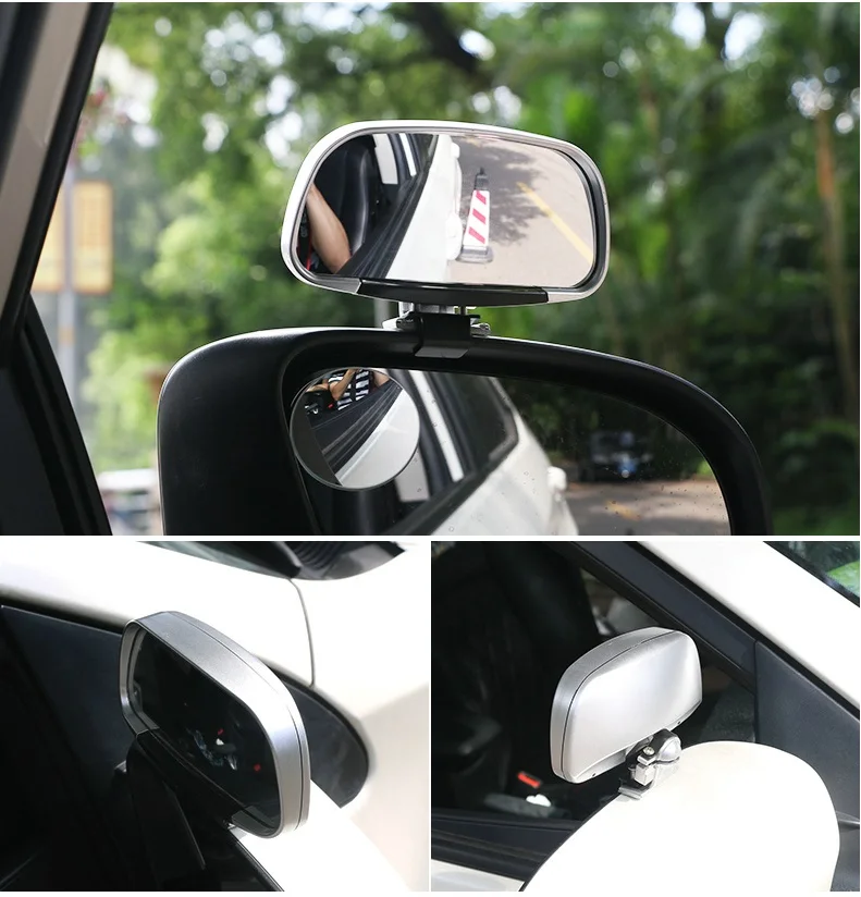 

1piece High quality 360adjustable degree Wide Angle Side Rear Mirrors blind spot Snap way for parking Auxiliary rear view mirror