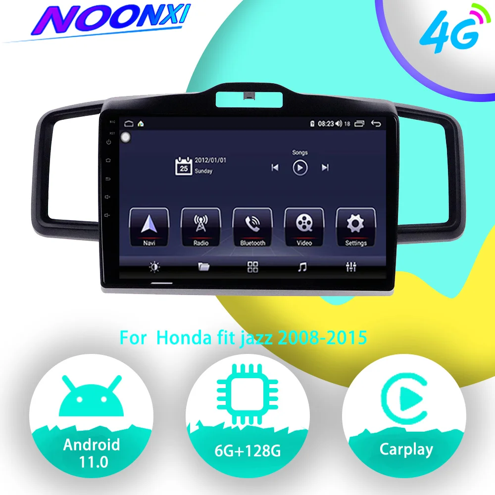 

Android 11 128G Car Radio Multimedia Player For Honda fit jazz 2008-2015 GPS Navigation Auto Video Audio Stereo 2Din Head Unit
