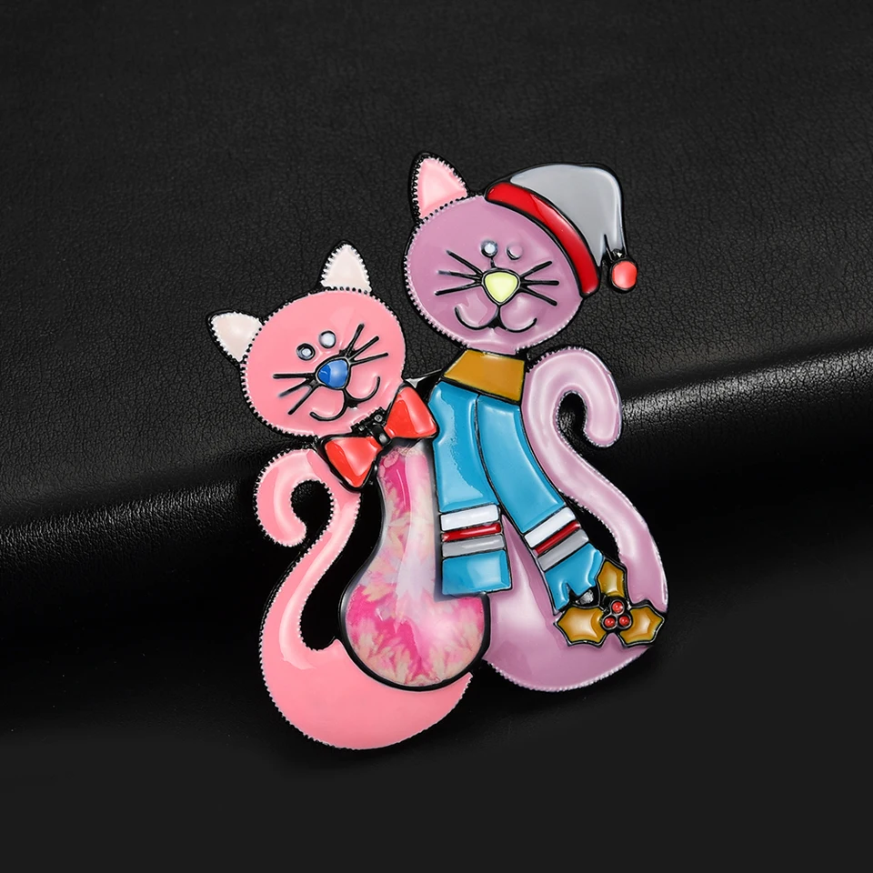 Хит, милое животное, мультяшная кошка, брошь для девочек, аксессуары для танцевальной вечеринки, модные капающие масляные эмалевые броши, булавки, рождественские подарки