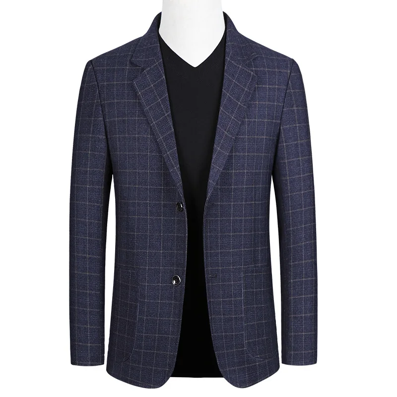 

2019 Spring And Autumn New Style Casual Middle-aged Men Small Suit Business Coat Single West Tops Slim Fit Trend Jacket Men's