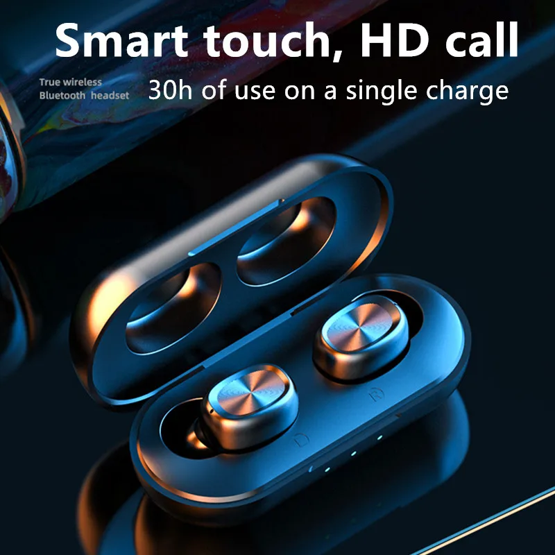 B5 Tws Наушники Беспроводные Bluetooth 5 0 наушники мини с микрофоном зарядная коробка