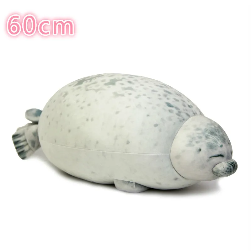 60-65cm 1 шт. мягкий 35-60 см мягкий морской Лев плюшевый игрушки Морской мир Животное Печать Плюшевая Кукла детская подушка для сна Дети Девочки Подарки - Цвет: 60-65cm