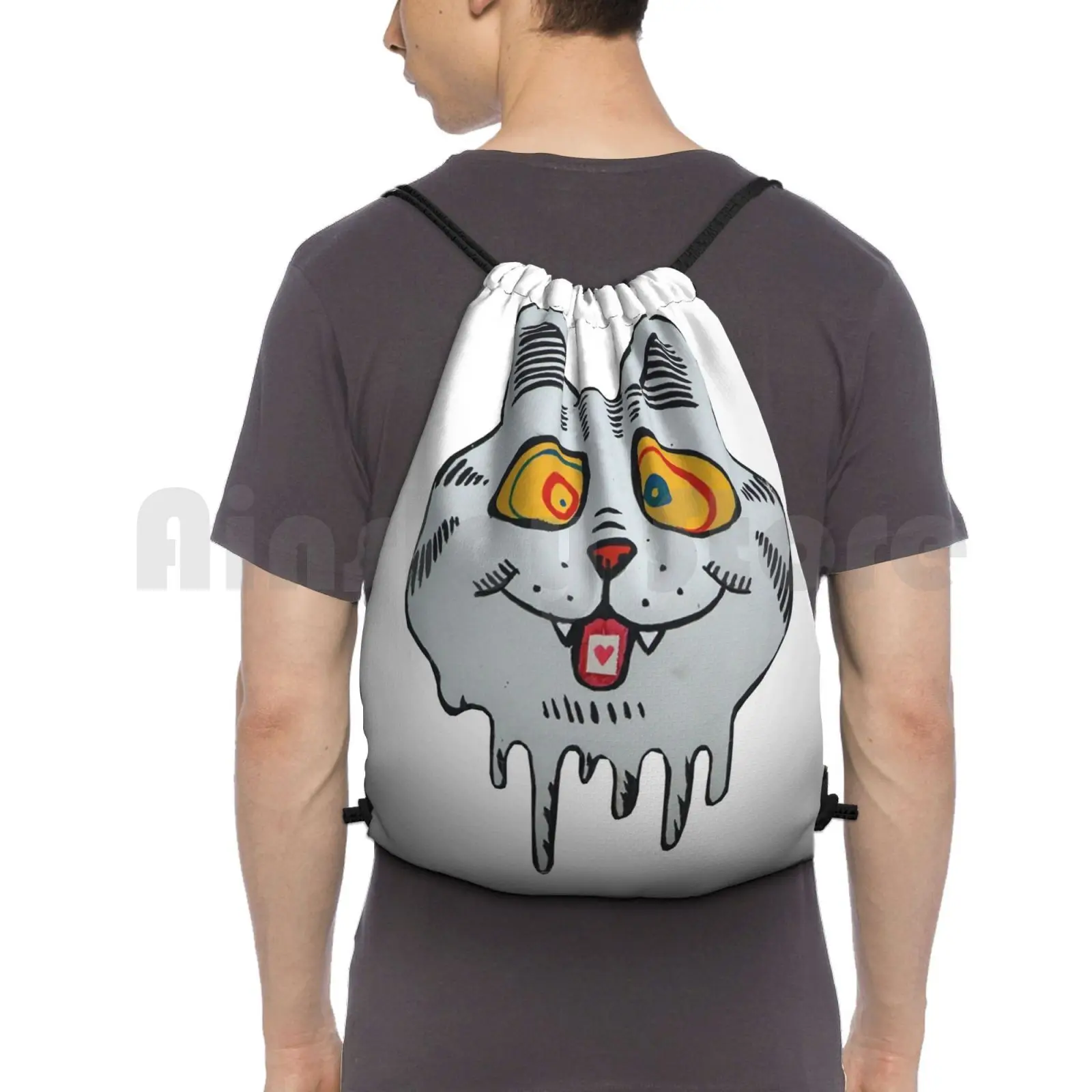 

Fritz The Cat On Acid Backpack Drawstring Bags Gym Bag Waterproof Fritz The Cat Fritz Cat Fritz Cat Cartoon Throwback