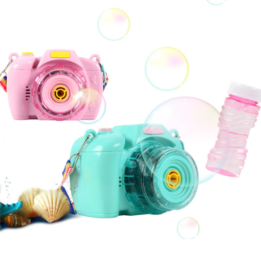 Blowing Bubbles Childrens Light Music Dynamic ABS Gift Battery Powered Electric Toy Camera Fun Durable Kids Detachable