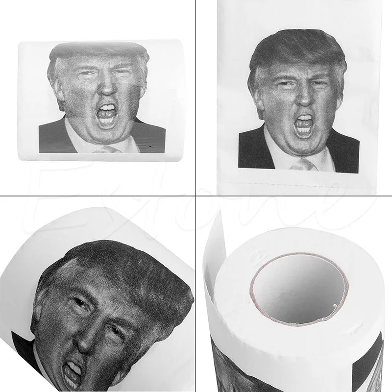 Hot Donald Trump $ 100 Dollar Humor Toilet Invoice Paper Toilet Paper Roll 