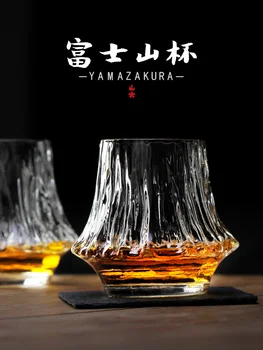 Liu Siyu Design Works Limited Art Handmade Flame Mount Fuji glass Edo glass Japanese style Wine Glass Whisky Scotch 1