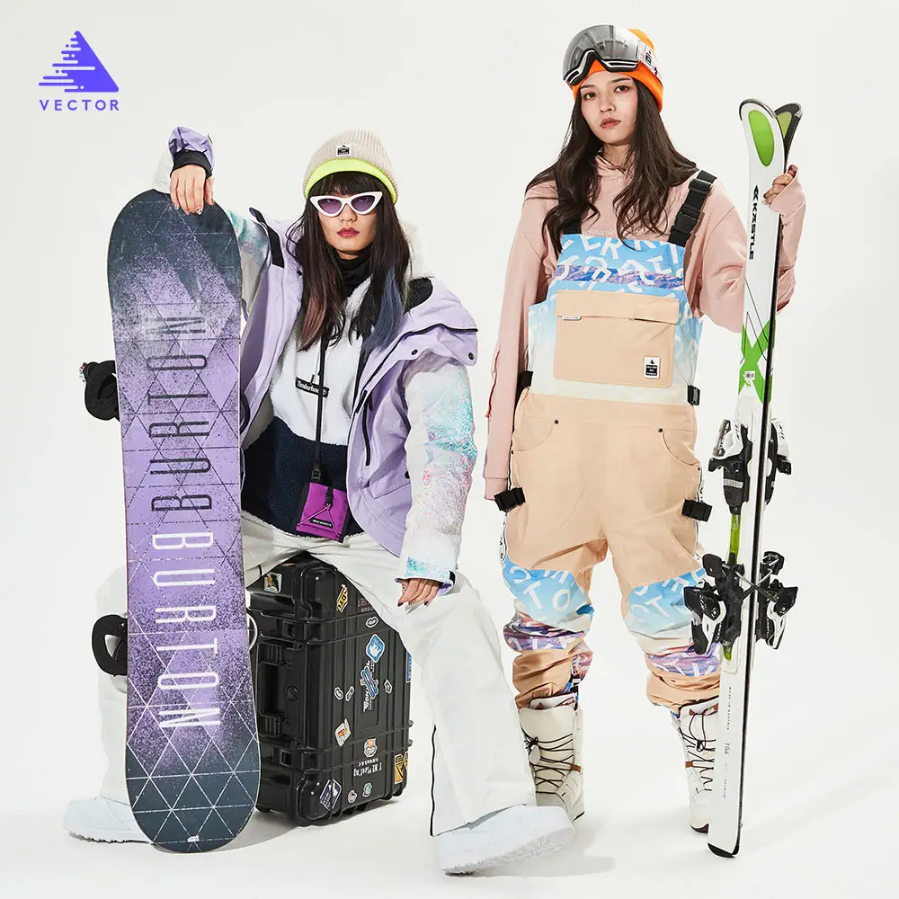 VECTOR – veste et pantalon de Ski imperméables pour homme et femme, salopette chaude, coupe-vent, pour Sports de plein air, Snowboard, hiver