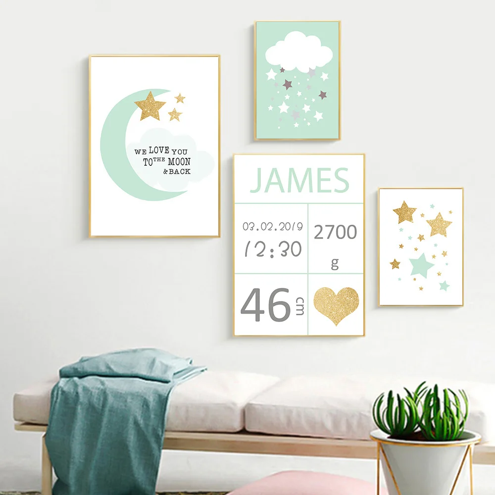 Custom-Name-Poster-Nursery-Wall-Art-Prints-Cloud-Moon-Canvas-Painting-Elephant-Posters-Nordic-Wall-Pictures (1)