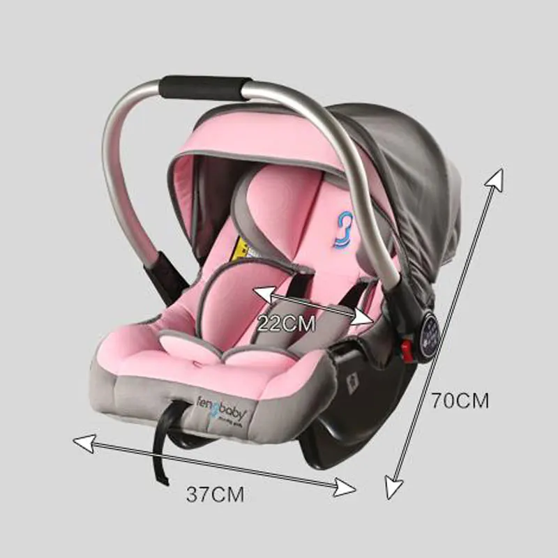 Portable Infant Baby Sleeping Basket Newborn Cradle Car Safety Seat Baby Stroller 2 In 1 Folding Travel System Pram Pushchair