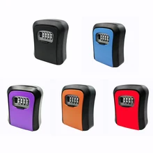 

Password Key Lock Box Wall Mounted Zinc Alloy Key Box Weatherproof 4 Digit Combination Key Storage Lock Box