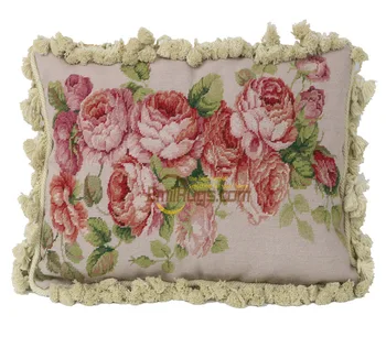 

woolenen needlepoint pillows Cover Thickening The Scenery Of Nordic Pastoral Pillow Cover Plants Velvet Pillow Case