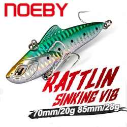 NOEBY Fishing Lure Sinking Vibration 70mm/20g 85mm/28g Vib Lure Trolling Lure Hard Bait Artificial Winter Fishing Bass Pike Lure