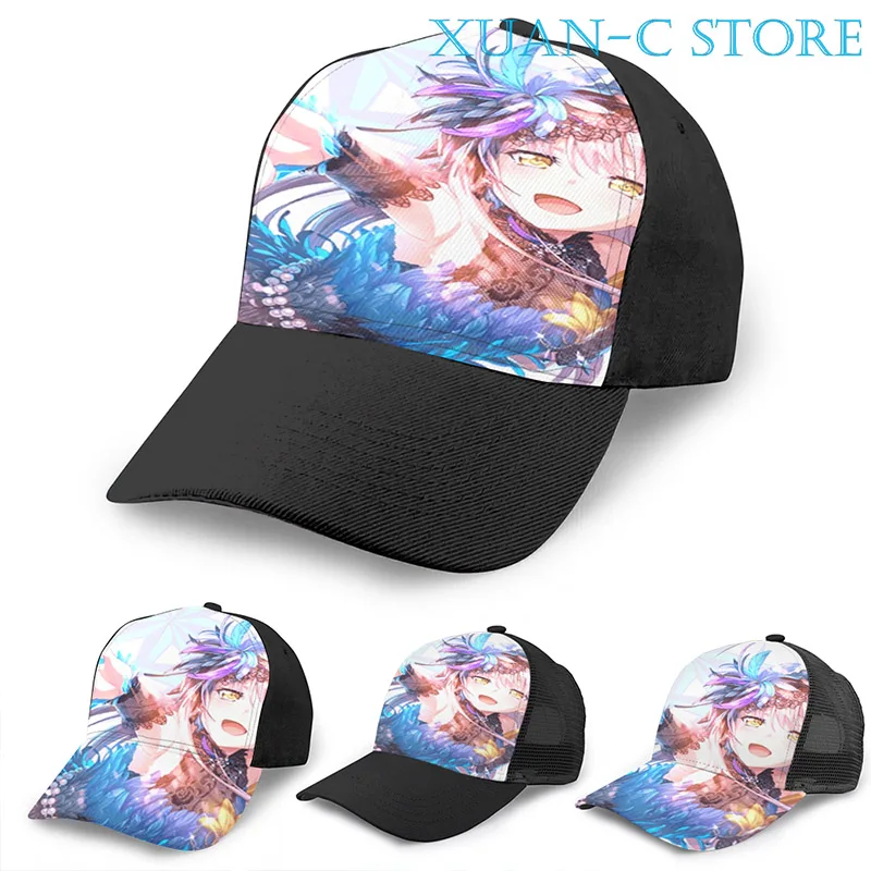 Баскетбольная Кепка bandori yukina minato design (фиолетовая) мужская и женская модная черная