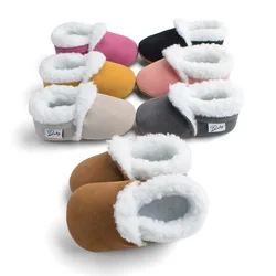 2022 inverno mais veludo sapatos de bebê multicolorido macio da criança sapatos 0 1 anos de idade outsole material moda elemento temporada faixa etária