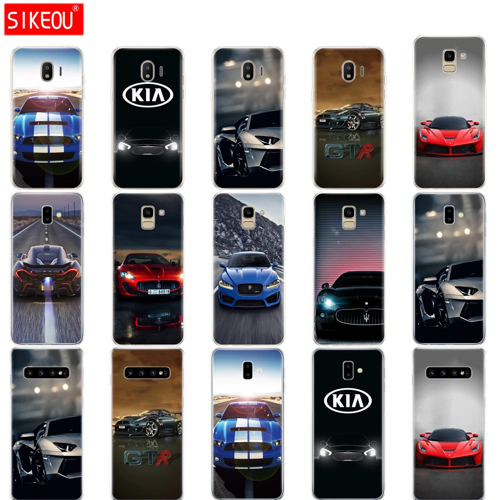 

case for Samsung galaxy J2 core J8 j6 j4 PLUS 2018 cover case for samsung galaxy s10 SE plus sports racing Cars luxury