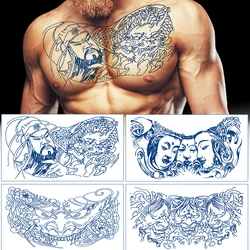 Waterproof Lasting 15 Days Body Tattoo Stickers Flash Fake Body Tattoos for Man