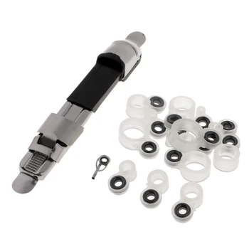 

15pcs Silicone Fishing Rod Guides Eye Ring Replacement Repair Kit + Reel Seat