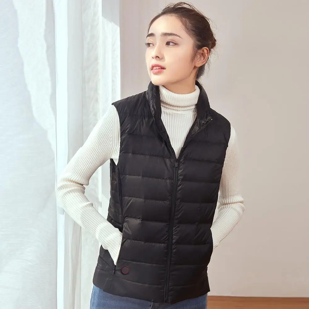 Xiaomi mi хлопок mi th умный температурный контроль гусиный пуховый жилет 4 передач горящий жилет для мужчин и женщин интеллектуальная теплая одежда