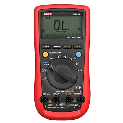 UNI-T UT61A Esr meter Digital multimeter tester professional transistor capacitor tester voltmeter digital ammeter continuity