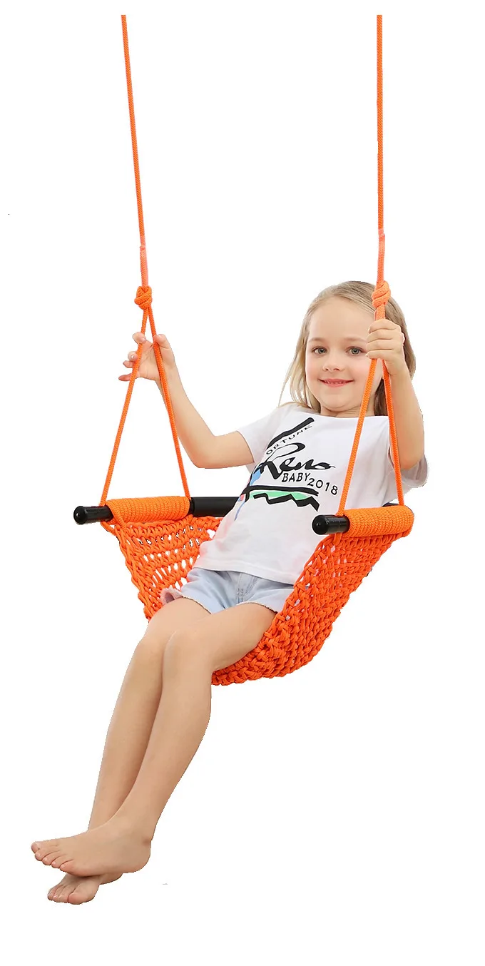 1 PCS Of Children Hanging Chair Swing Hammock Indoor Outdoors Patio Chair Swing Child Toys Max Bearing 300KG