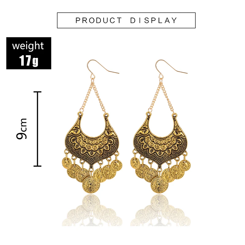 HuaTang-Vintage-Antique-Gold-Coins-Dangle-Earrings-for-Women-Ethnic-Style-Pendant-Earring-Long-Earrings-Oorbellen