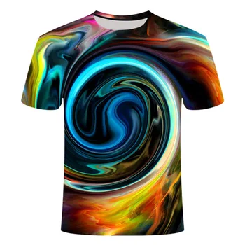 

Vertigo Hypnotic 3d Tee Shirt Men's Summer T shirt 3D Printed Tshirts Short Sleeve Compression Tshirt Men/women Party T-shirt