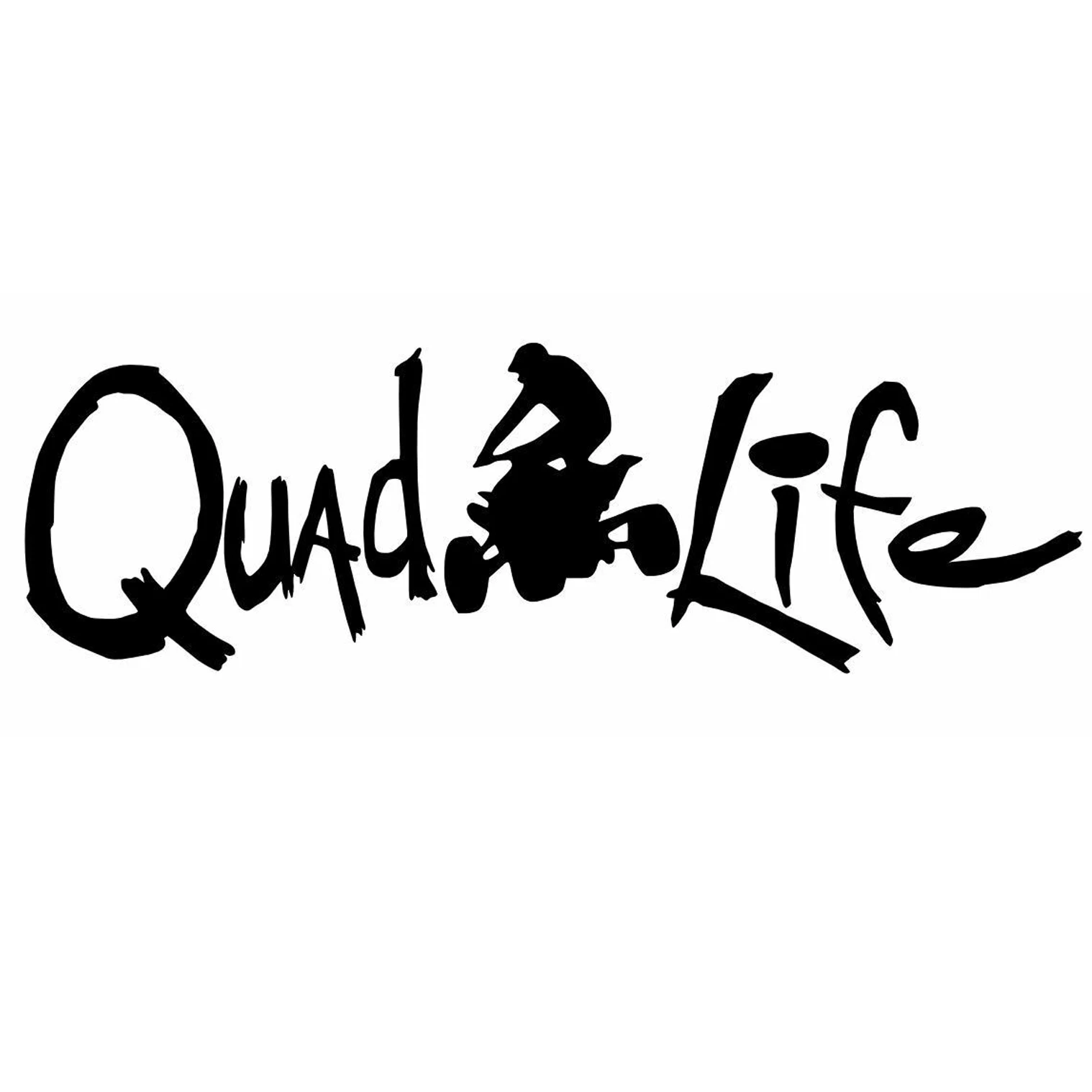 Аксессуары креативные автомобильные стикеры Quad Life виниловый пвх 15 см * 5