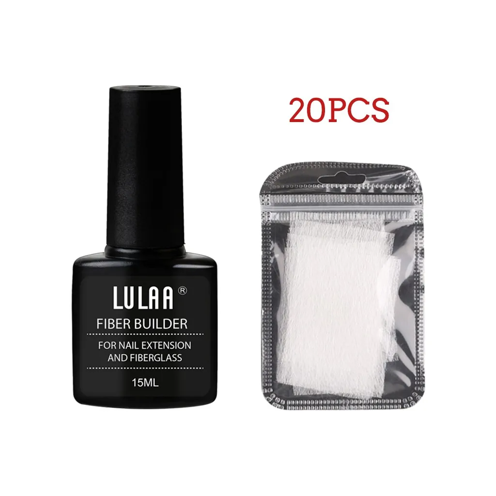 Silk Fiberglass For Nail Extension Form Non-woven Silks Uv Gel Building Fiber Liquid Fiber Sheet Set Without Paper Support