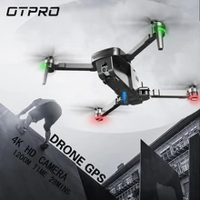 OTPRO MINI พับ 4K WIFI กล้องคู่ Professional Drone GPS RC Helicopter Brushless มอเตอร์อัจฉริยะกำลังติดตาม Quadcopter(China)