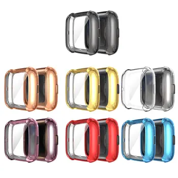 

3pcs set Soft Tpu Case for Fitbit Versa1 Versa 2 Band Waterproof Watch Shell Cover Screen Protector for Fitbit Versa