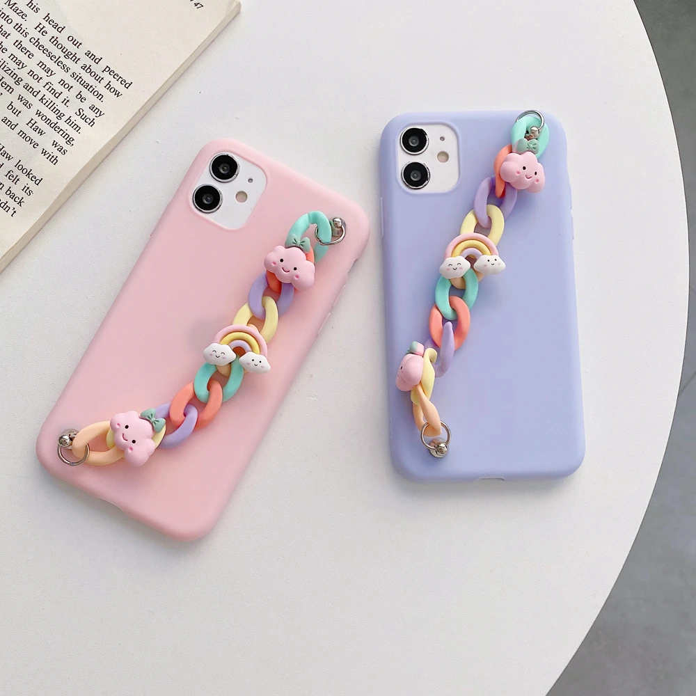 kawaii phone case samsung Dễ Thương Mây Vòng Tay Mềm Mại Ốp Lưng Điện Thoại Samsung Galaxy A51 A71 A32 A12 A42 A52 A72 A21 A21S A31 A10 a20 A30 A40 A50 A70 A20E cute samsung cases