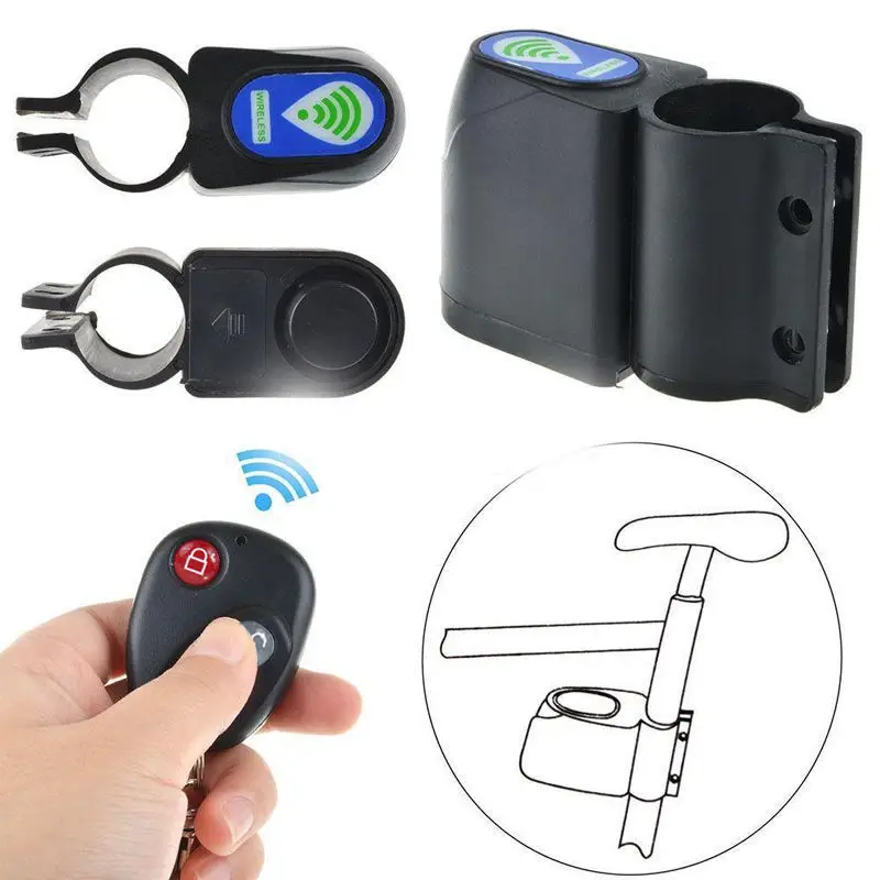 

Bicycle Lock Wireless Alarm Lock Moto MTB Bike Security System Remote Control Outdoor Cycling Anti-Theft Bicycle Accessories