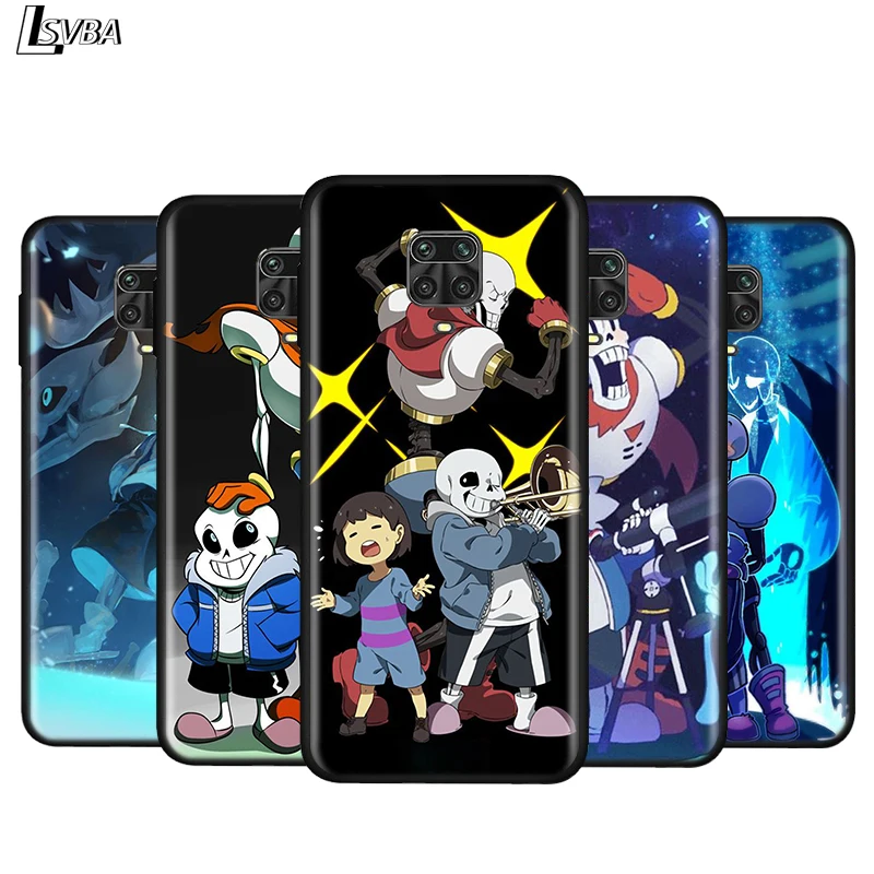 

Silicone Cover Undertale Papyrus Cartoon For Xiaomi Redmi Note 9 9S Max 8T 8 7 6 5 Pro 5A 4X 4 Bright Black Phone Case