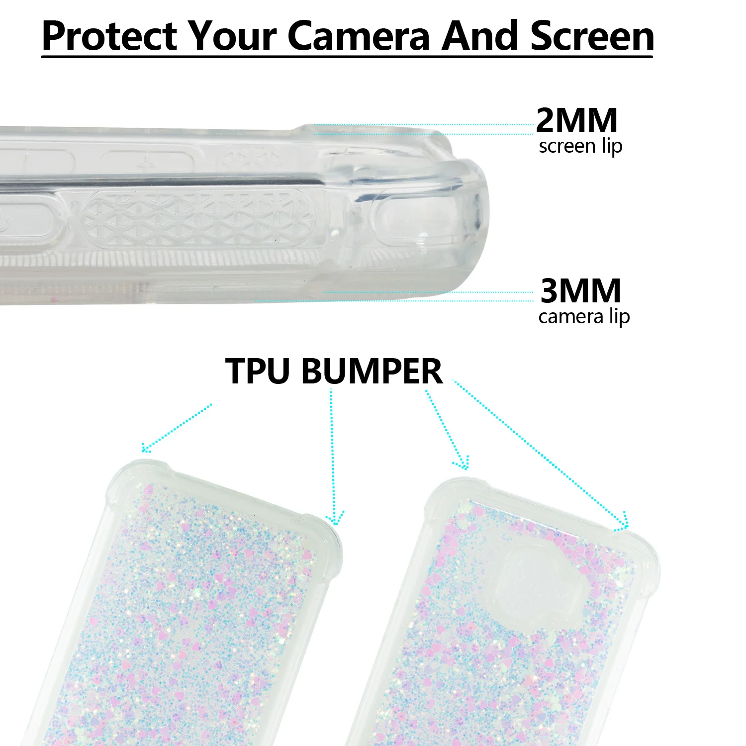 Glitter Case For Samsung Galaxy J2 2018 J2 Pro 2018 J3 2017 J3 Pro J3 Prime 2
