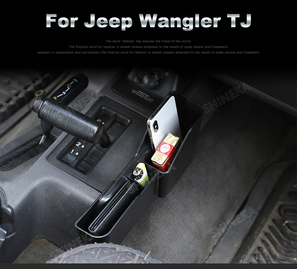 Органайзер для Jeep Wrangler TJ Car gear коробка для хранения Органайзер боковой карман для Jeep Wrangler TJ 1997-2006 ABS аксессуары
