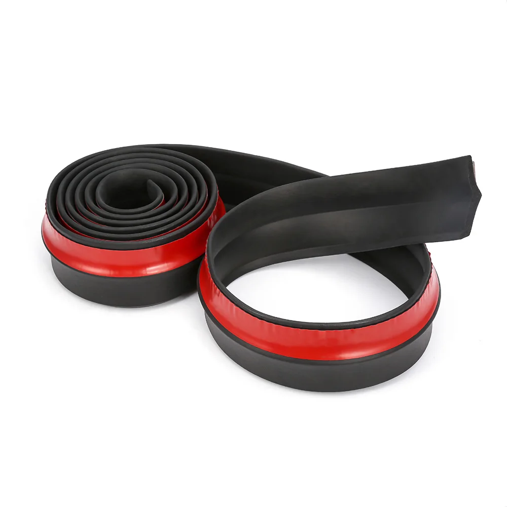 2.5m Car Protector Front Bumper Lip Splitter Car Sticker Body Kit<br /> Spoiler Bumpers Valance Chin Car Rubber Strip 60mm Width-in Bumpers <br />from Automobiles 