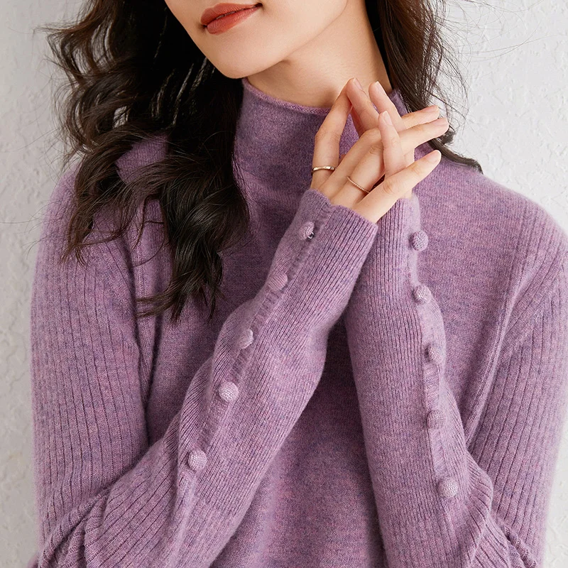 2020  Autumn  winter Women Turtleneck Warm