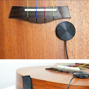 

6.35mm Interface MP20 Ukulele Musical Pickups Instrument Amplifier Accessories Guitar Mini Pickup ABS Material