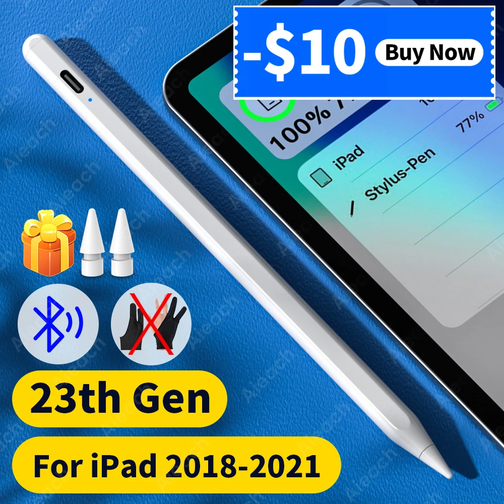 For Apple Pencil 2 Ipad 23th Gen Bluetooth Stylus Pen For Ipad Drawing Touch Pen For Ipad 2021 2020 2019 2018 With Power Display Tablet Touch Pens Aliexpress