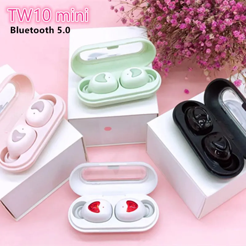 TWS TW10 мини беспроводные Bluetooth наушники 5,0 стерео HiFi наушники-вкладыши сенсорные спортивные водонепроницаемые наушники для всех смартфонов