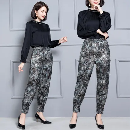 

2020 Women Fashion Real Genuine Sheep Leather Pants KP6