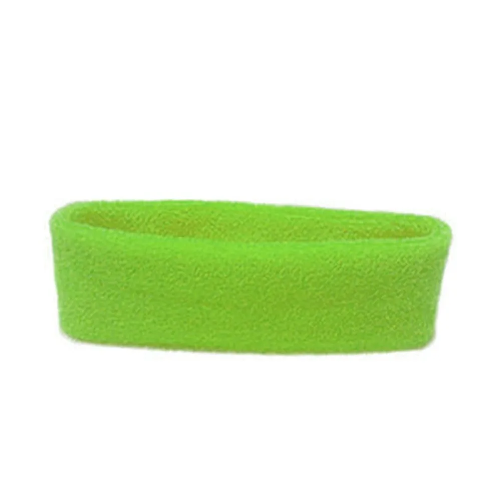 Головная Повязка Женская хлопковая спортивная повязка Мужская головная повязка для йоги головная эластичная повязка для спорта - Цвет: Green