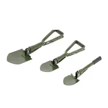 Outdoor Multifunctional Large Garden Folding Shovel Military Camping Supplies Iron Catalpa